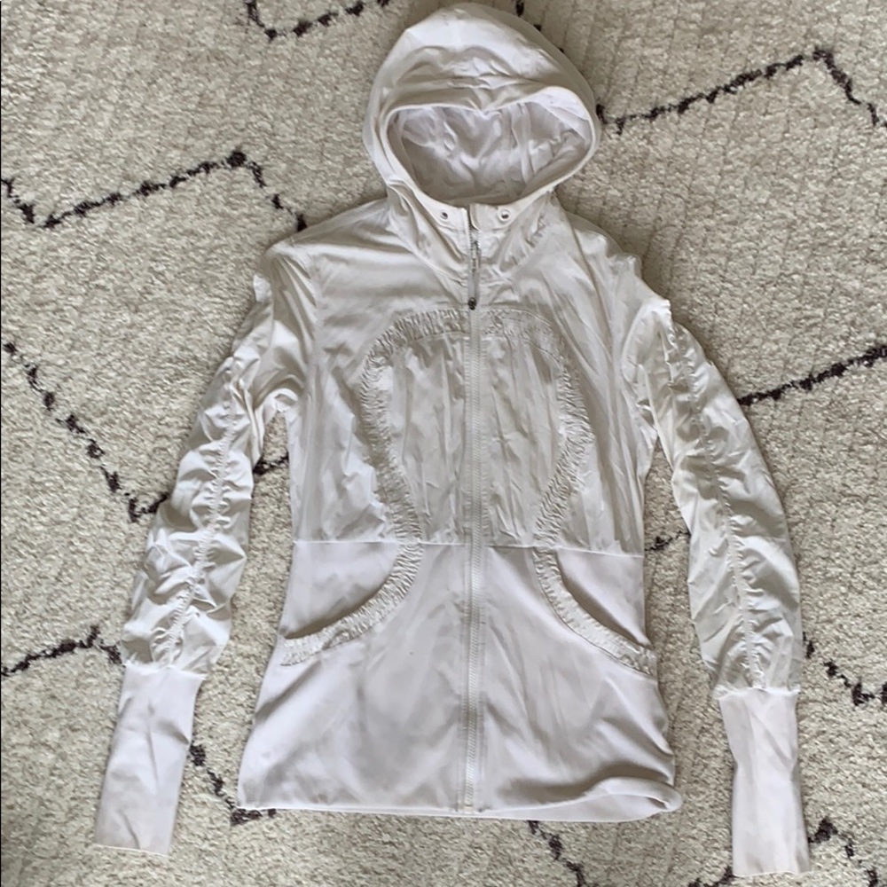 Cream/white Lululemon jacket, size 12